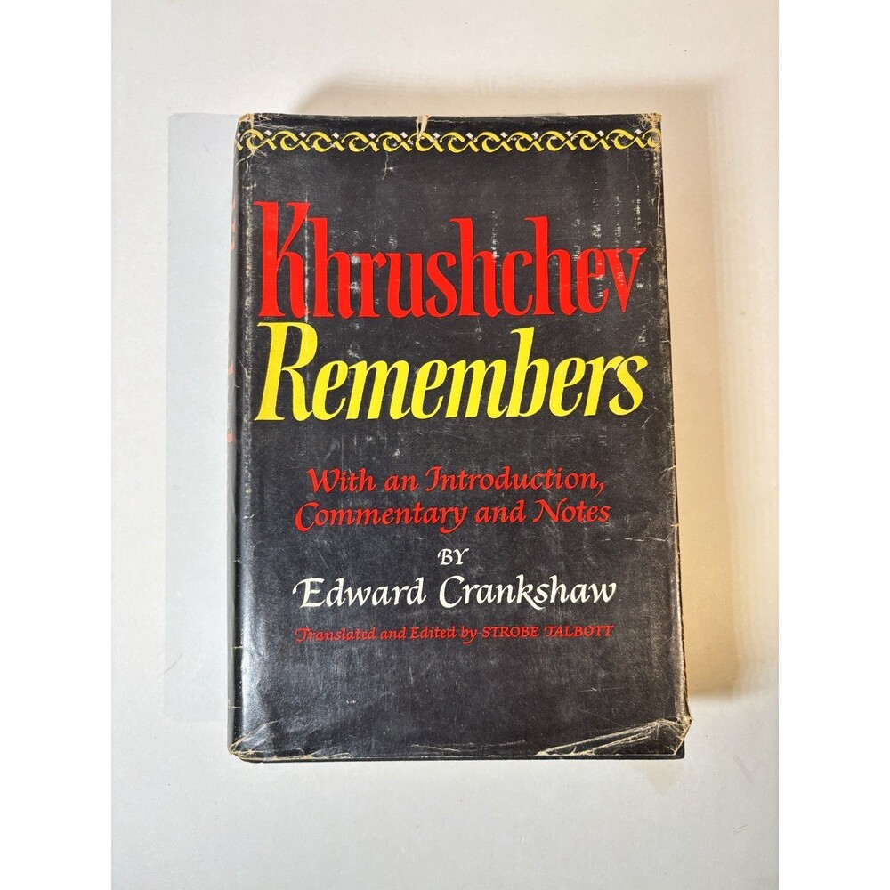 Khrushchev Remembers by Edward Crankshaw HC/DJ 1970 Book of the Month
